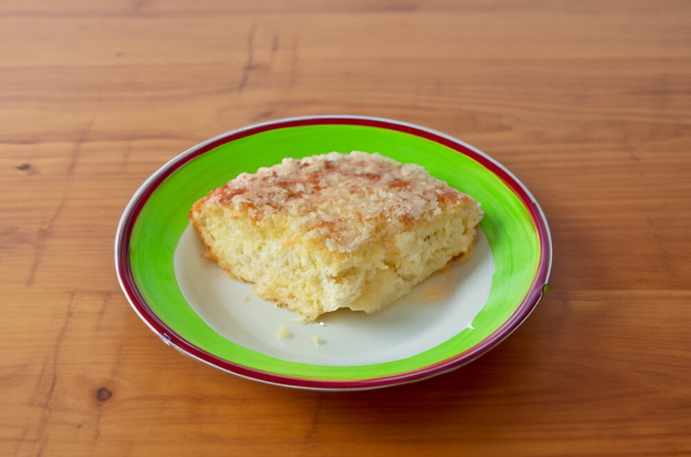 French Yeast Sugar Pie with Cream