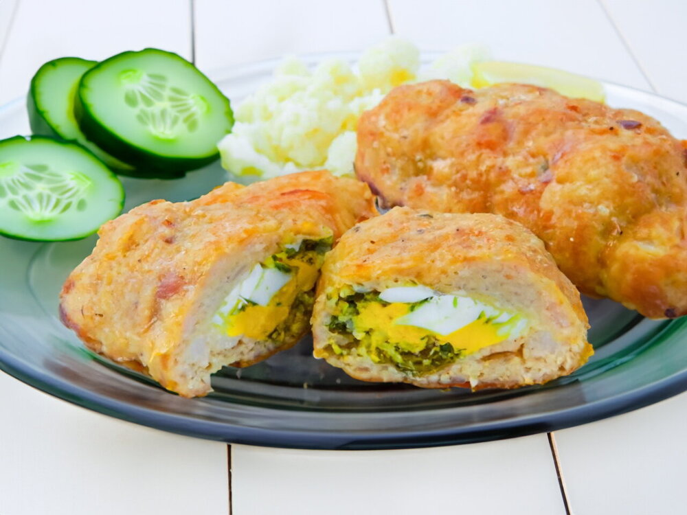 Minced Meat Patties Stuffed with Egg