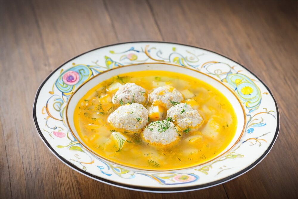 Potato Soup with Meatballs