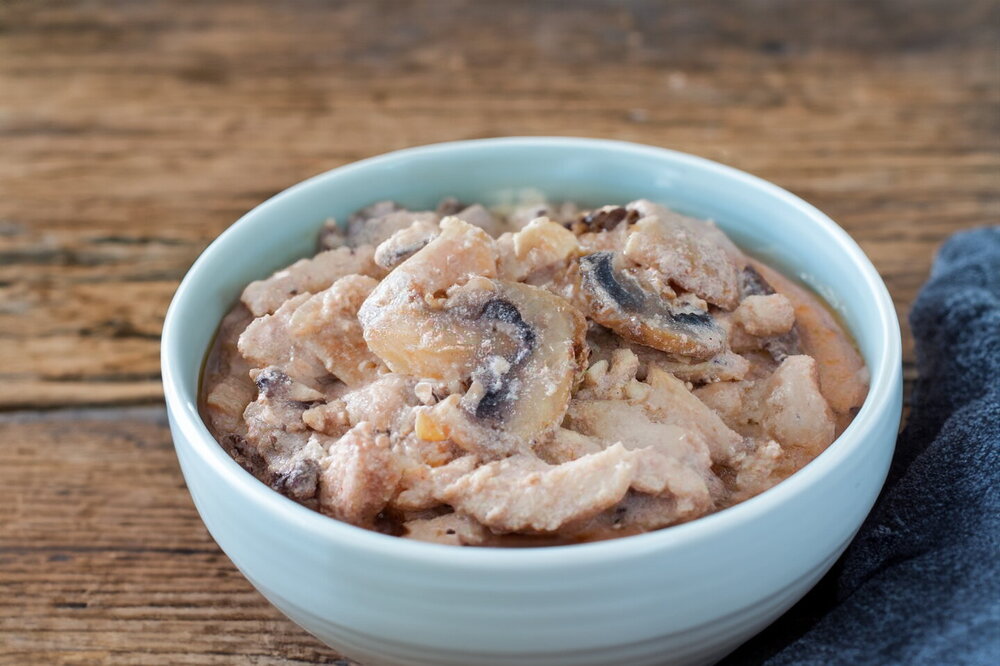 Chicken Stroganoff with Sour Cream and Mushrooms