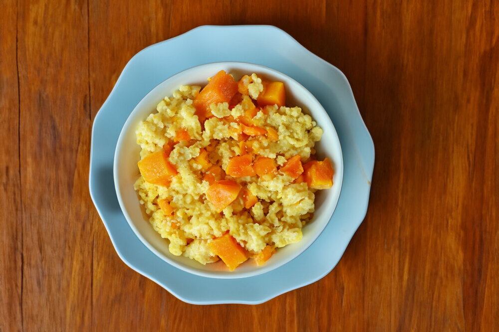 Millet Porridge with Pumpkin in the Oven