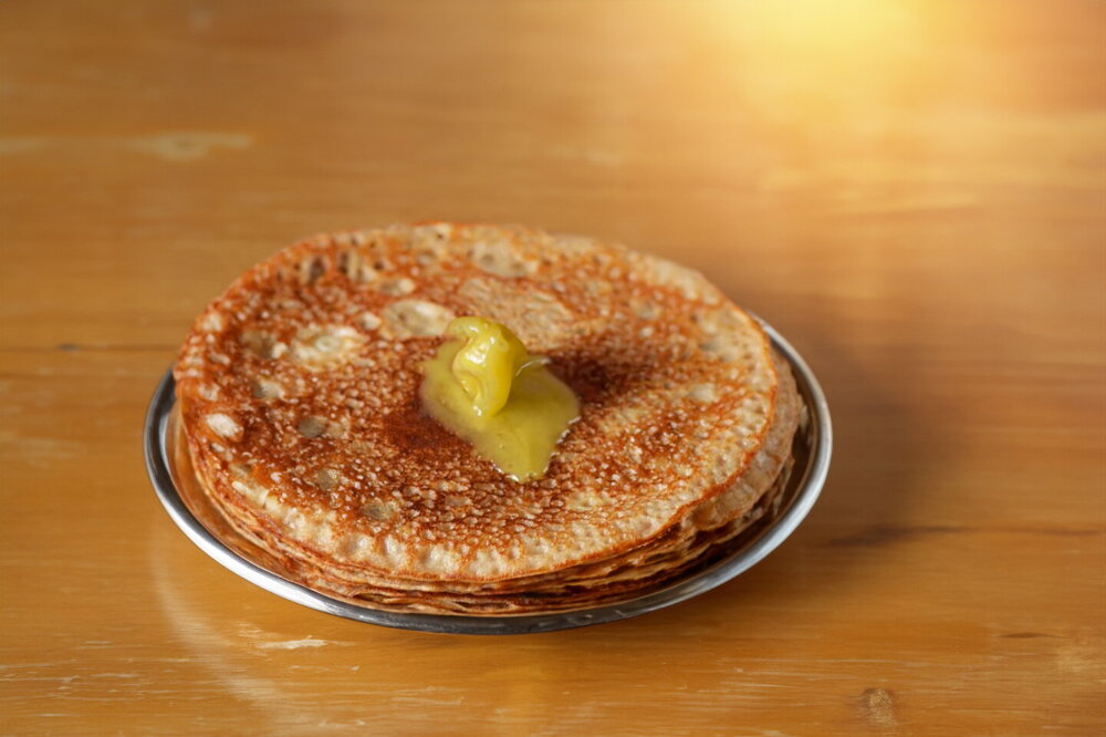 Whole Wheat Flour Crepes with Milk
