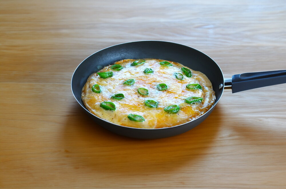 Skillet Omelet with Green Onions