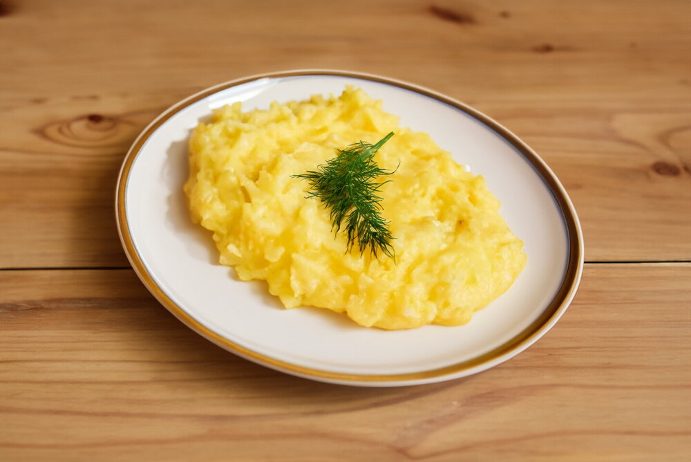 Mashed Potatoes with Egg and Milk
