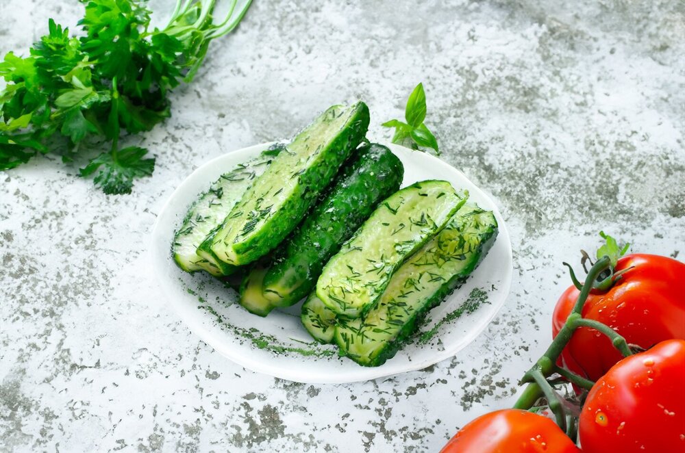 Quick Pickled Cucumbers in a Bag