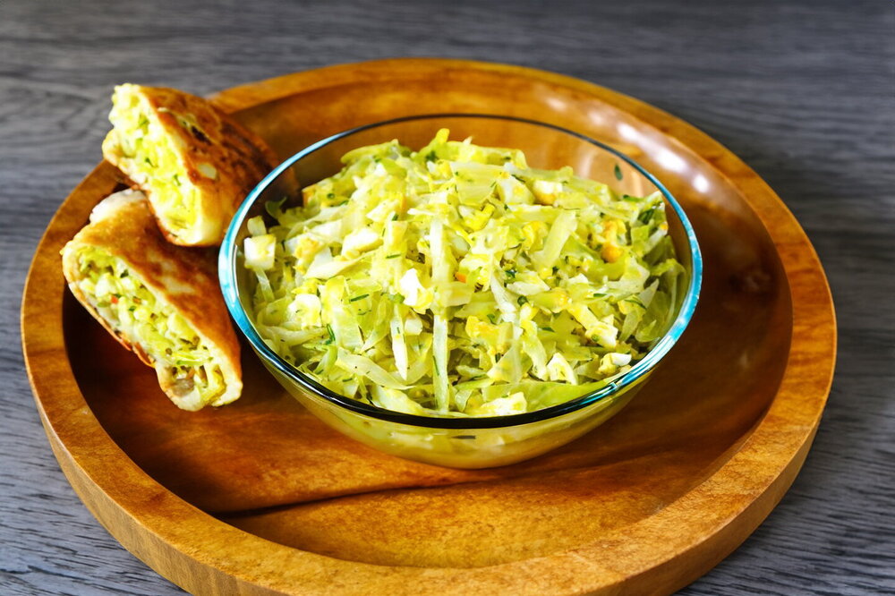 Cabbage and Egg Filling for Filled Buns