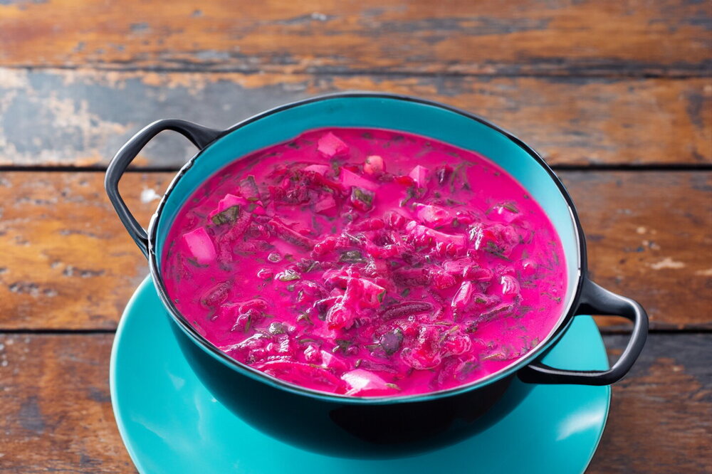 Lithuanian Cold Beetroot Soup