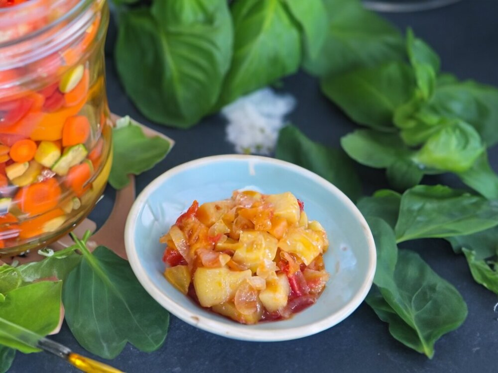 Zucchini, Carrot, Pepper, and Onion for Winter