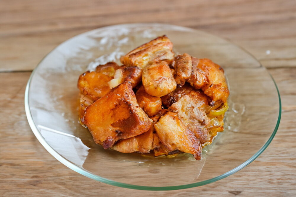 Pan-Fried Pork Fat