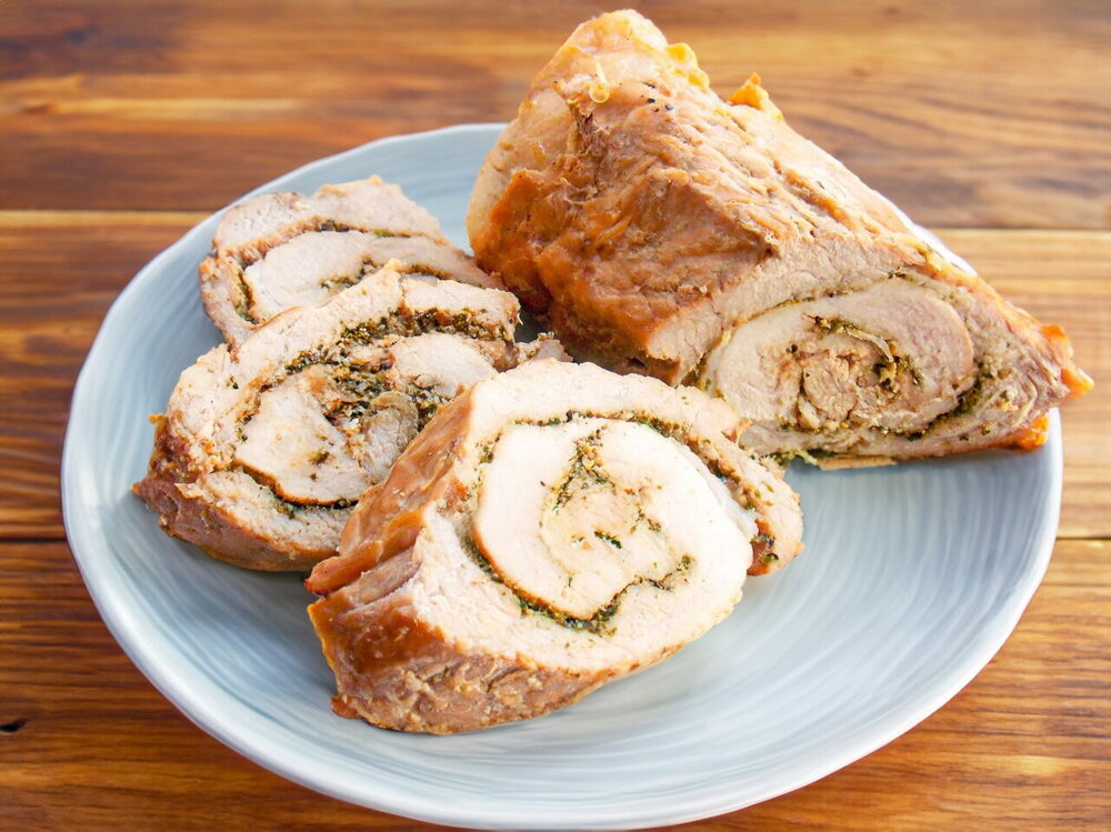 Oven-Baked Pork Roll in Foil