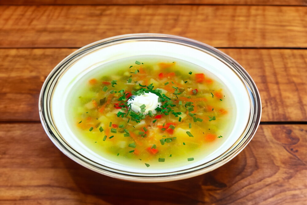 Vegetable Soup with Chicken Broth