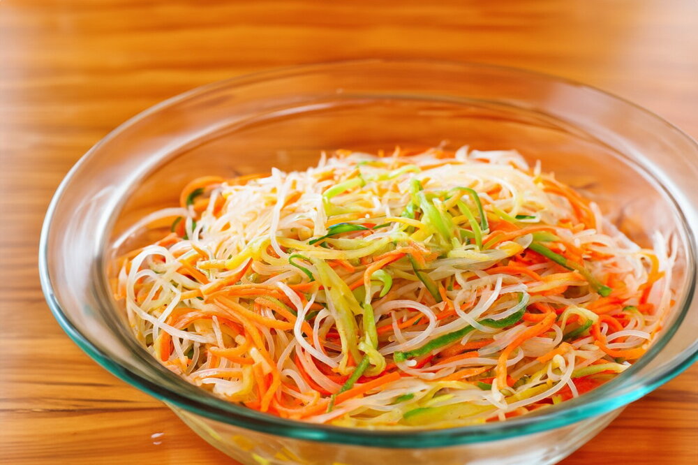 Glass Noodle Salad with Korean-Style Carrot and Cucumber