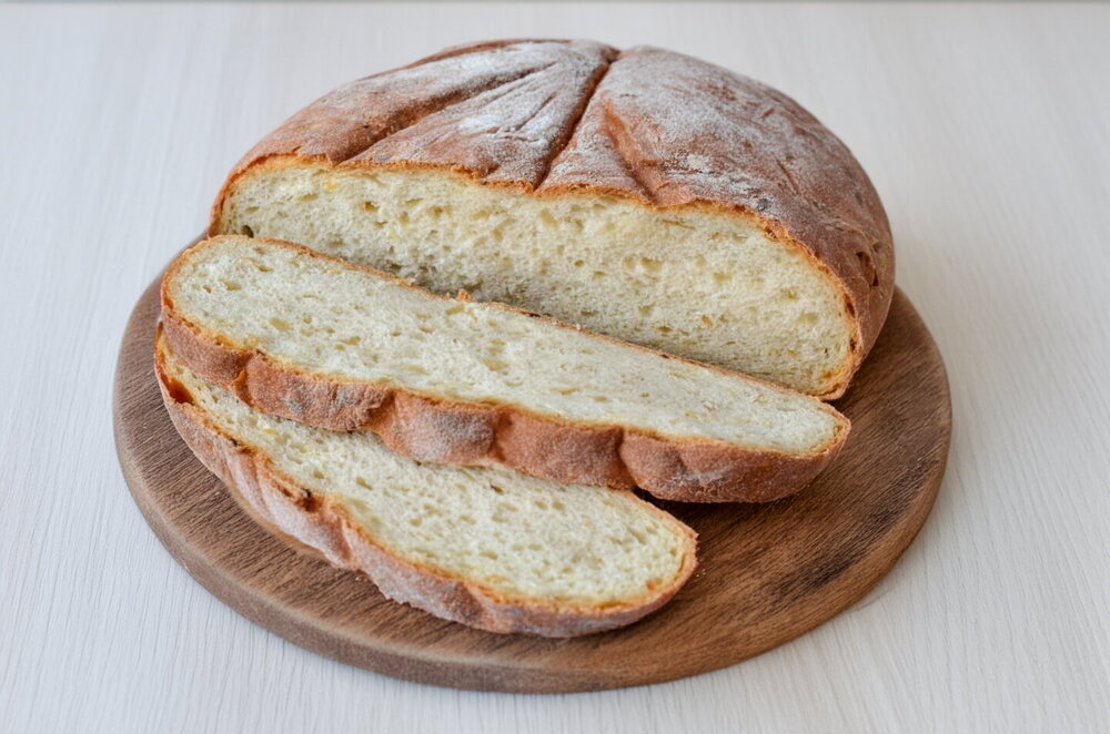 Onion Bread in the Oven