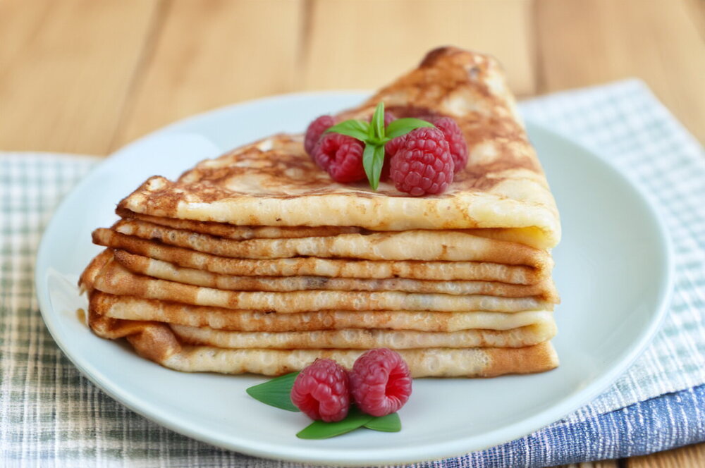 Thin Pancakes with Sour Milk