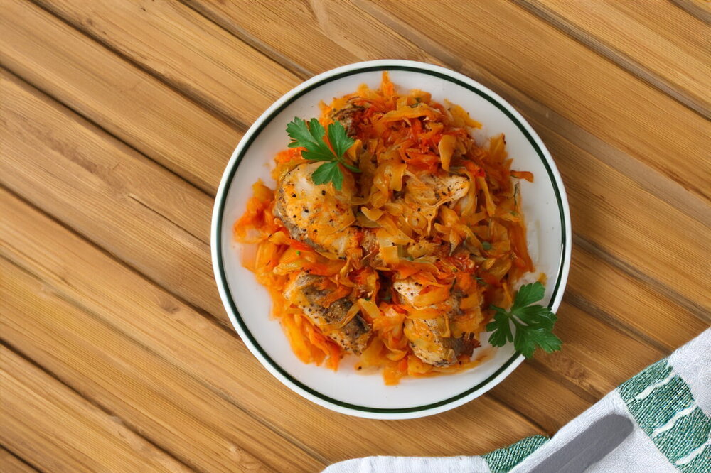 Fish with Cabbage