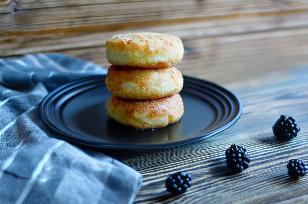 Classic Cottage Cheese Pancakes in a Skillet
