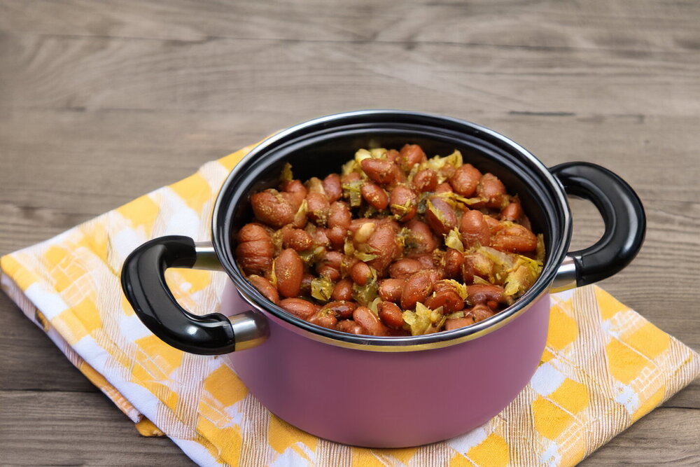 Fried Beans with Onion