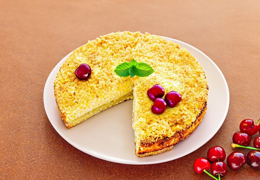 Crumb Cake with Cottage Cheese