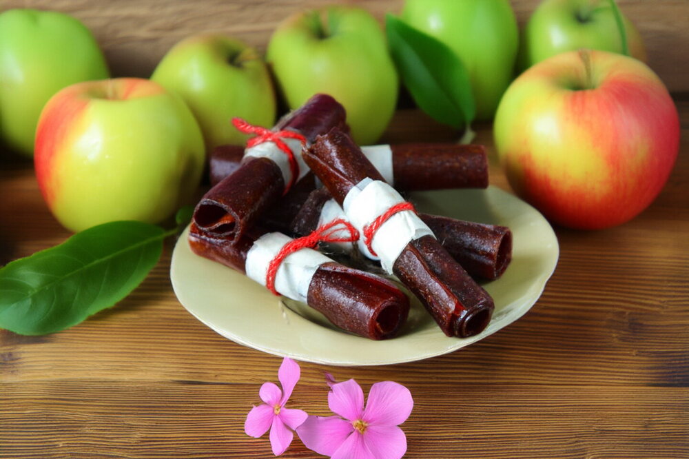 Homemade Plum Fruit Leather