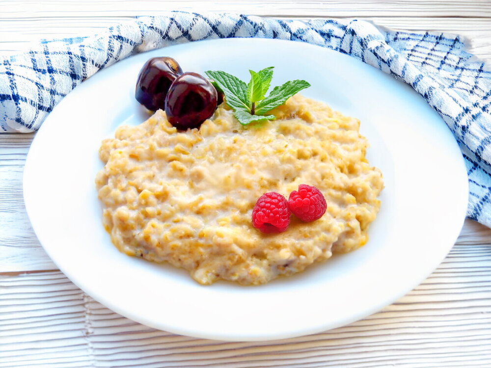 Microwave Oatmeal with Milk
