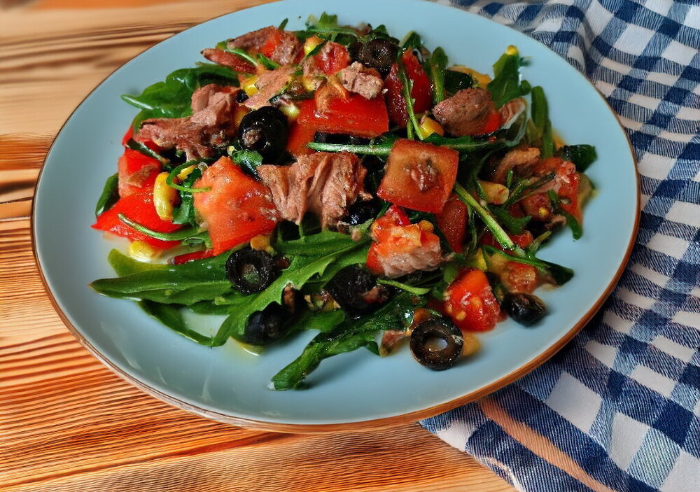 Diet Tuna and Vegetable Salad