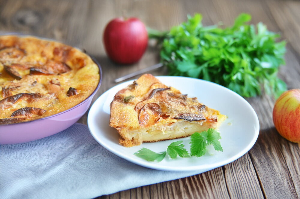 Apple Kefir Cake in the Oven