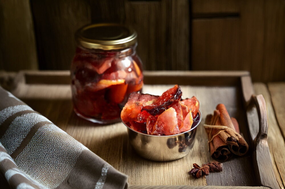 Plum and Apple Jam for Winter