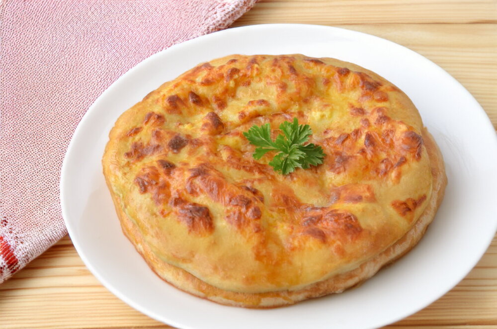 Khachapuri with Suluguni Cheese