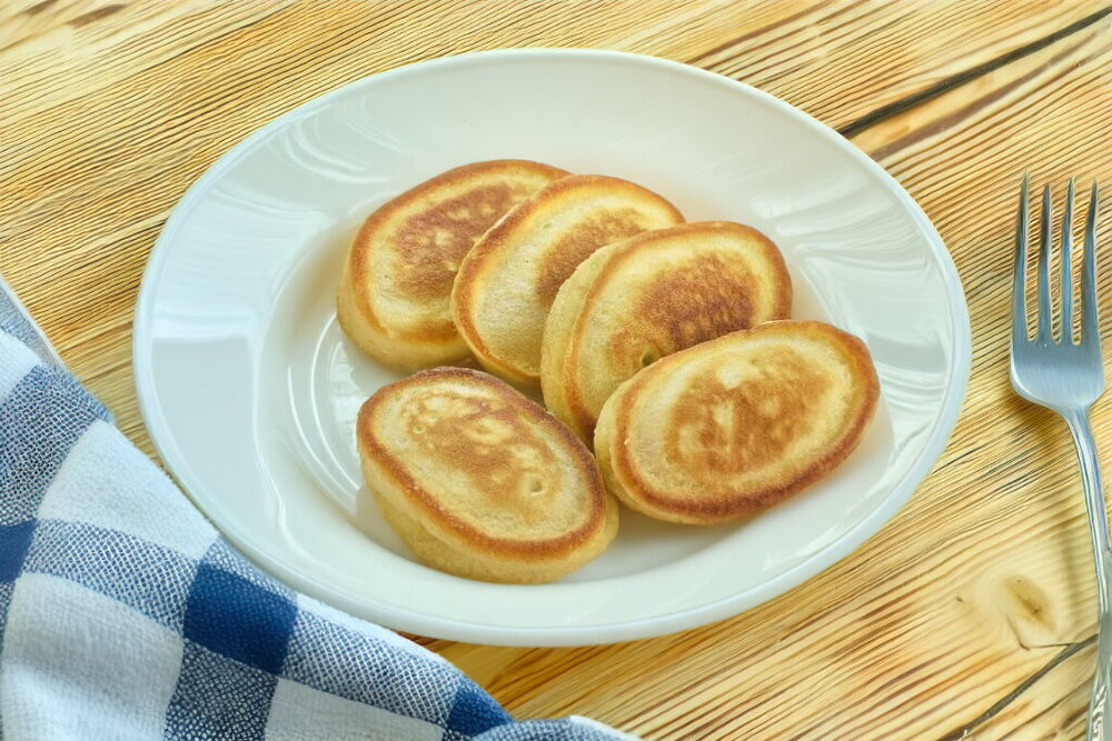 Fluffy Sweet Kefir Pancakes