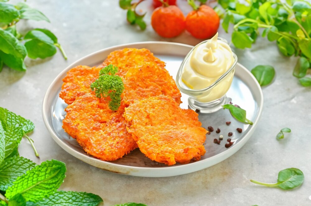 Pancakes with Onion and Carrot