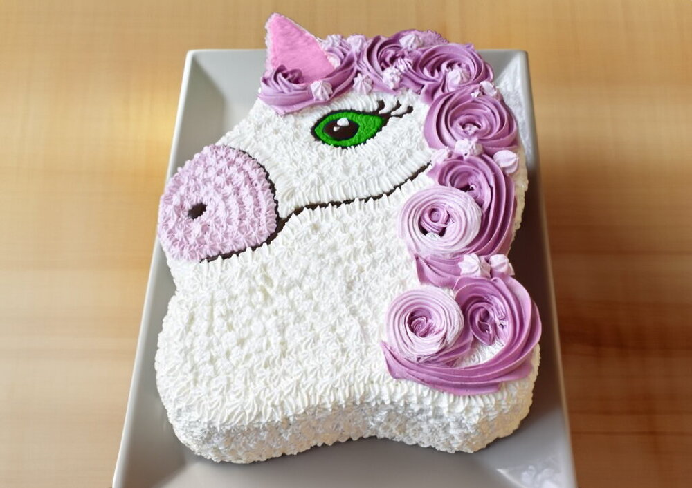 Unicorn Cake Without Fondant