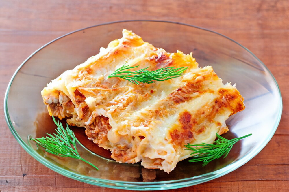 Baked Cannelloni with Ground Meat