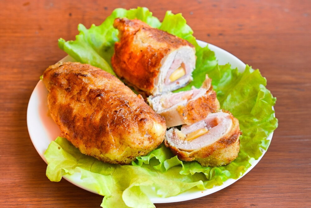 Chicken Cordon Bleu with Cheese and Ham