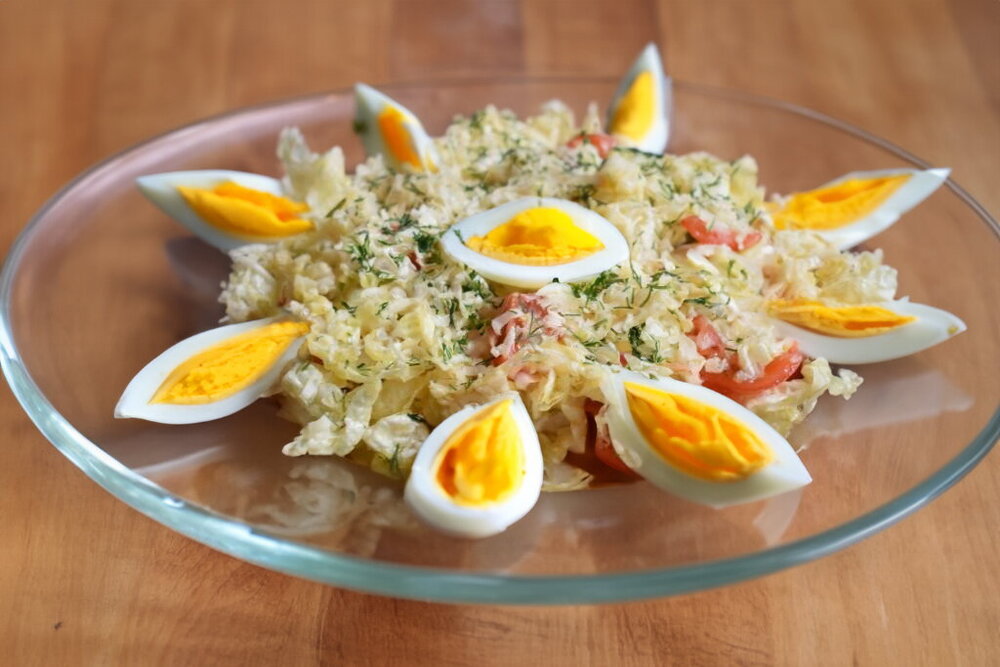 Napa Cabbage Salad with Tomatoes