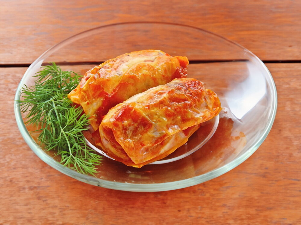 Meatless Vegetable Stuffed Cabbage Rolls with Rice