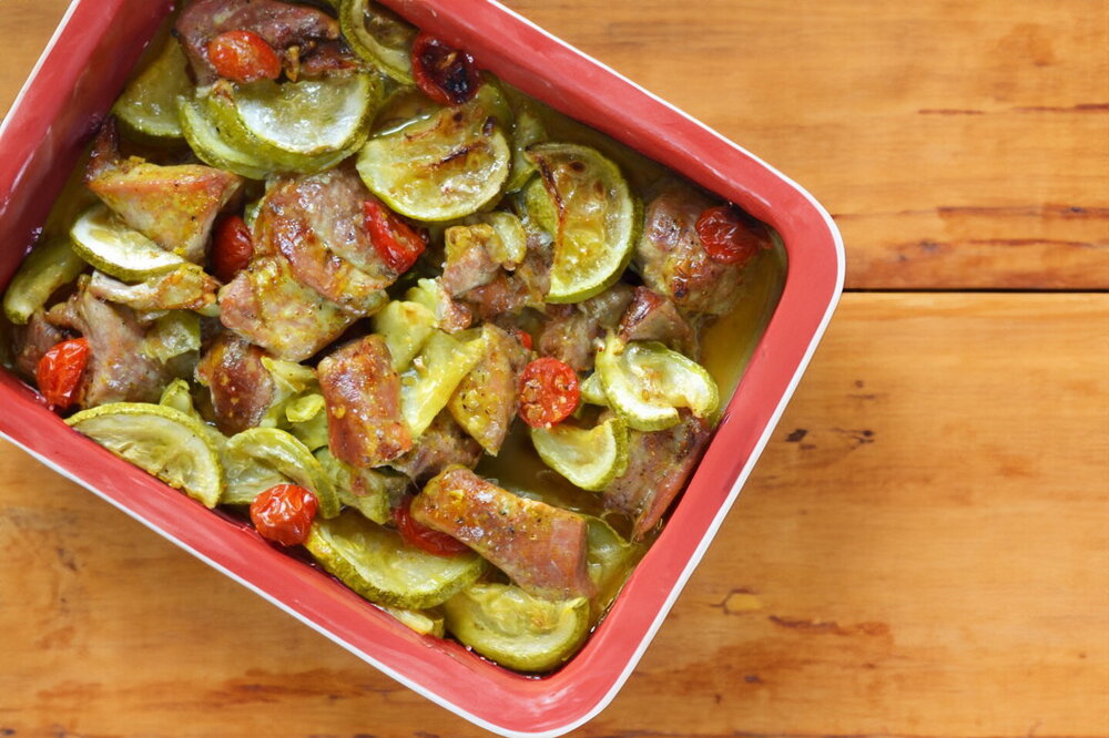 Oven-Baked Turkey with Zucchini