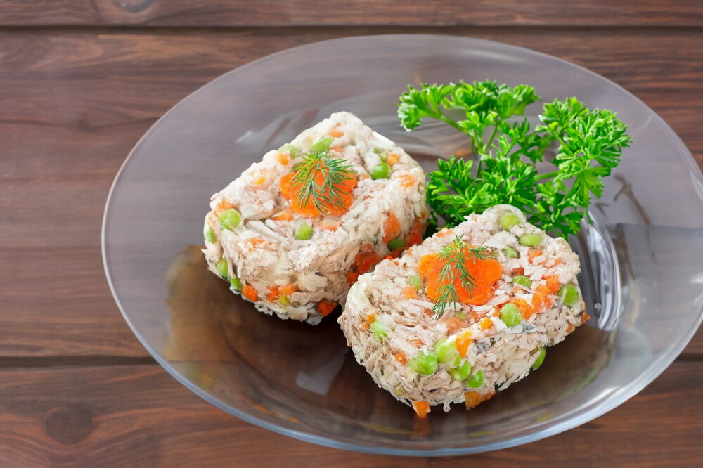 Jellied Meat with Gelatin