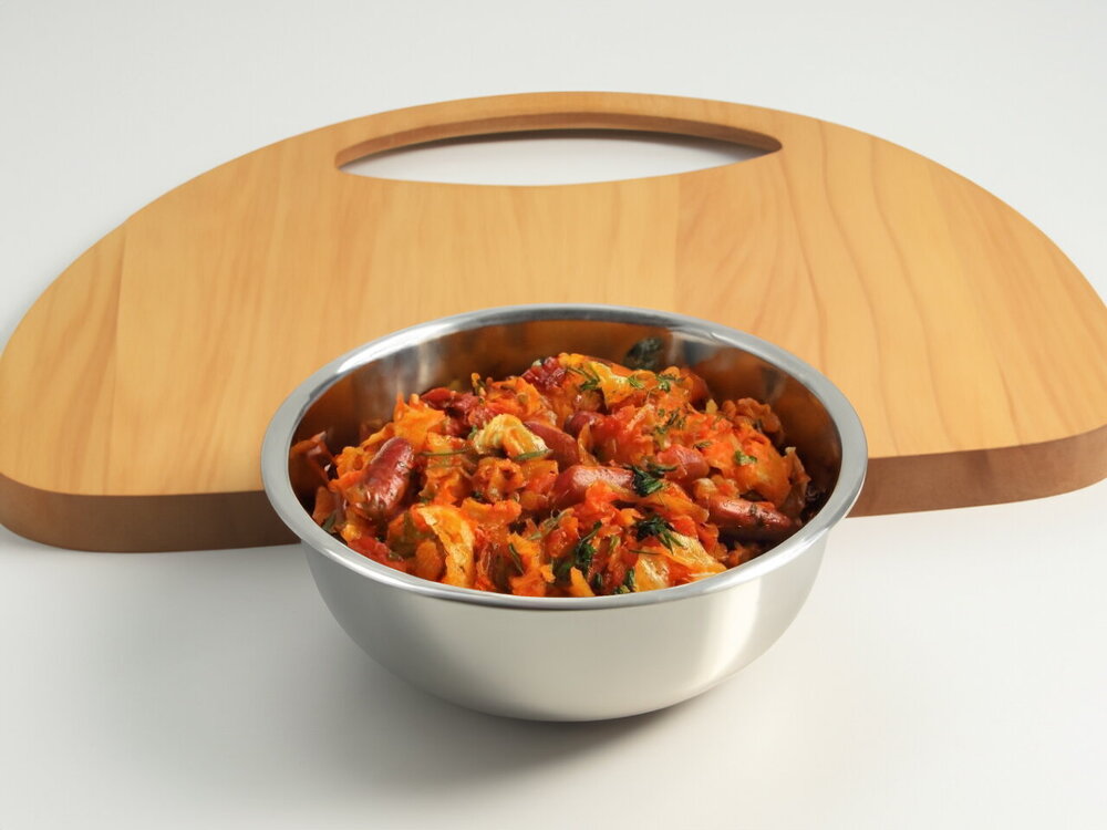 Stewed Cabbage with Beans