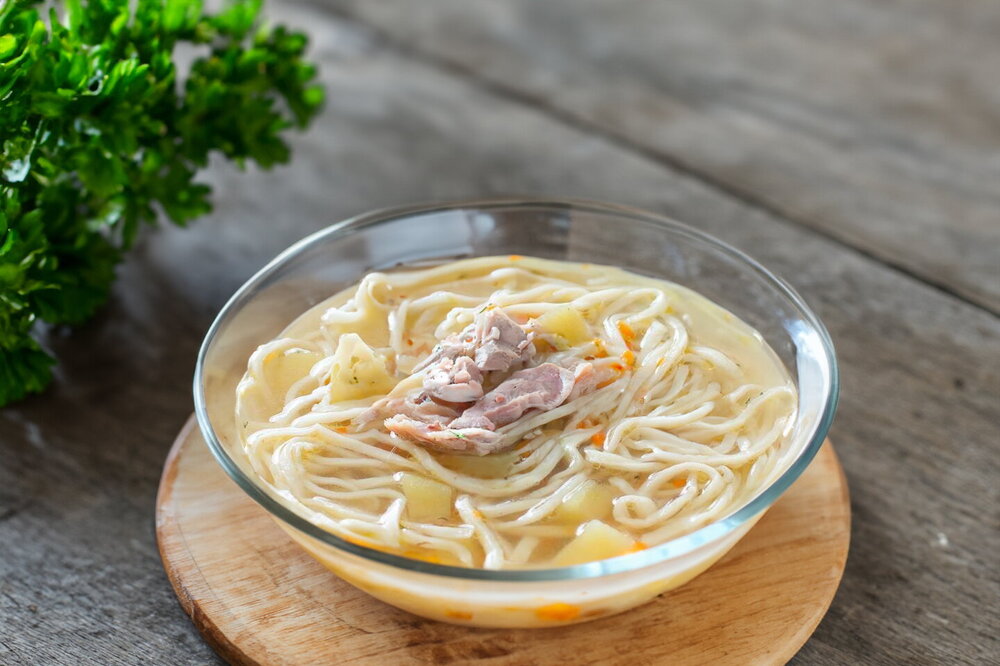 Classic Chicken Soup with Homemade Noodles