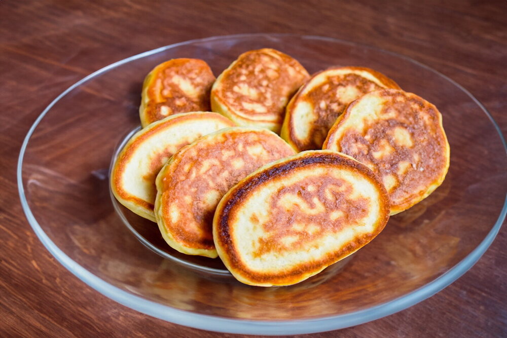 Fluffy Sour Milk Pancakes Without Yeast