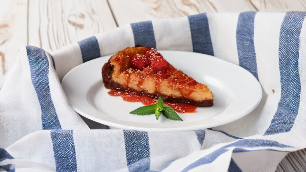 Homemade Cheesecake with Orange Zest