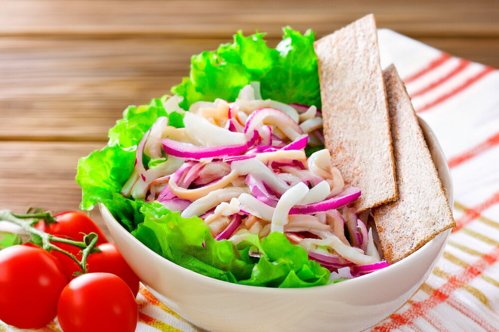 Marinated Squid and Onion Salad