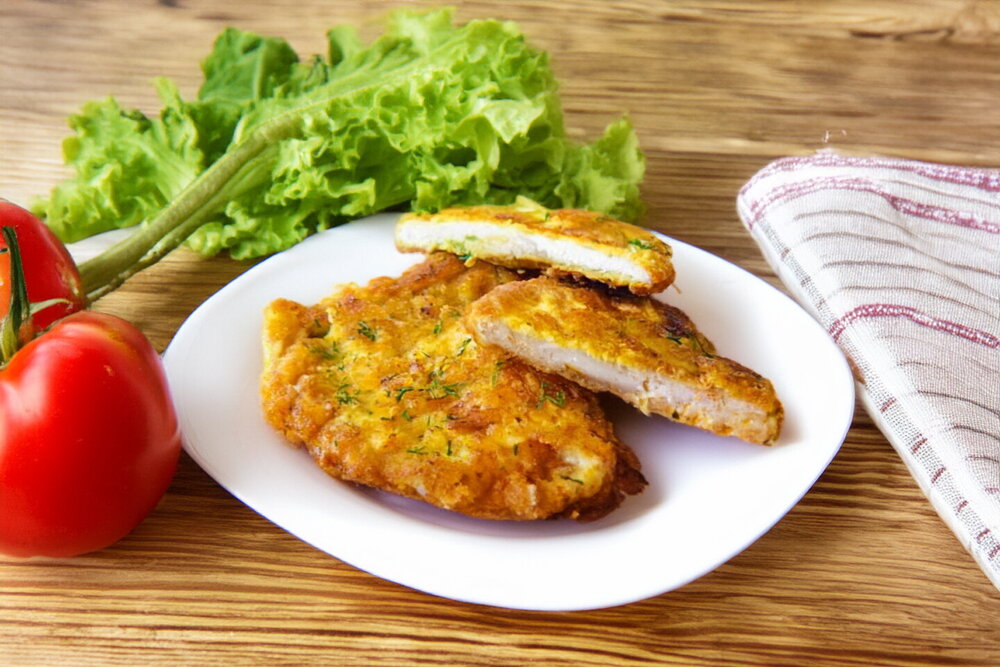 Pan-Fried Breaded Pork Chops