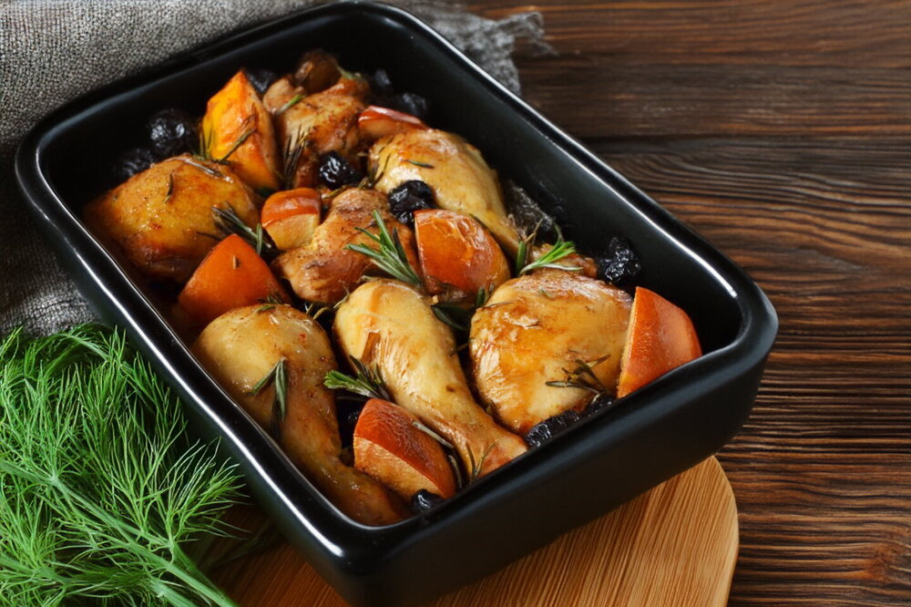 Chicken with Quince and Prunes