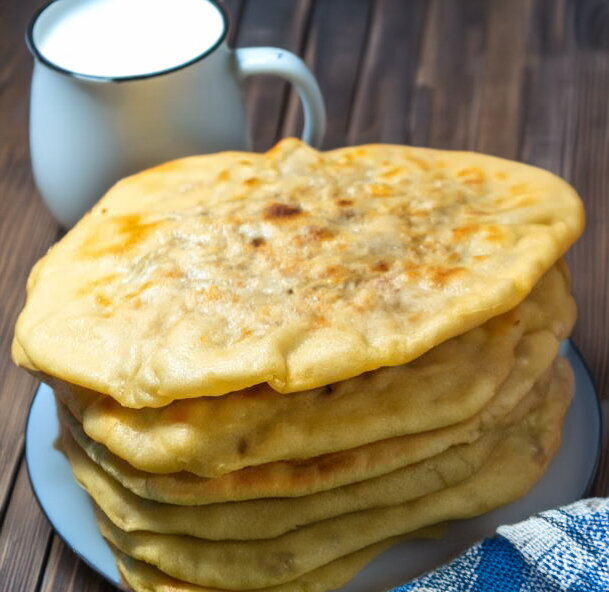 Caucasus-Style Beef-Stuffed Kefir Flatbreads