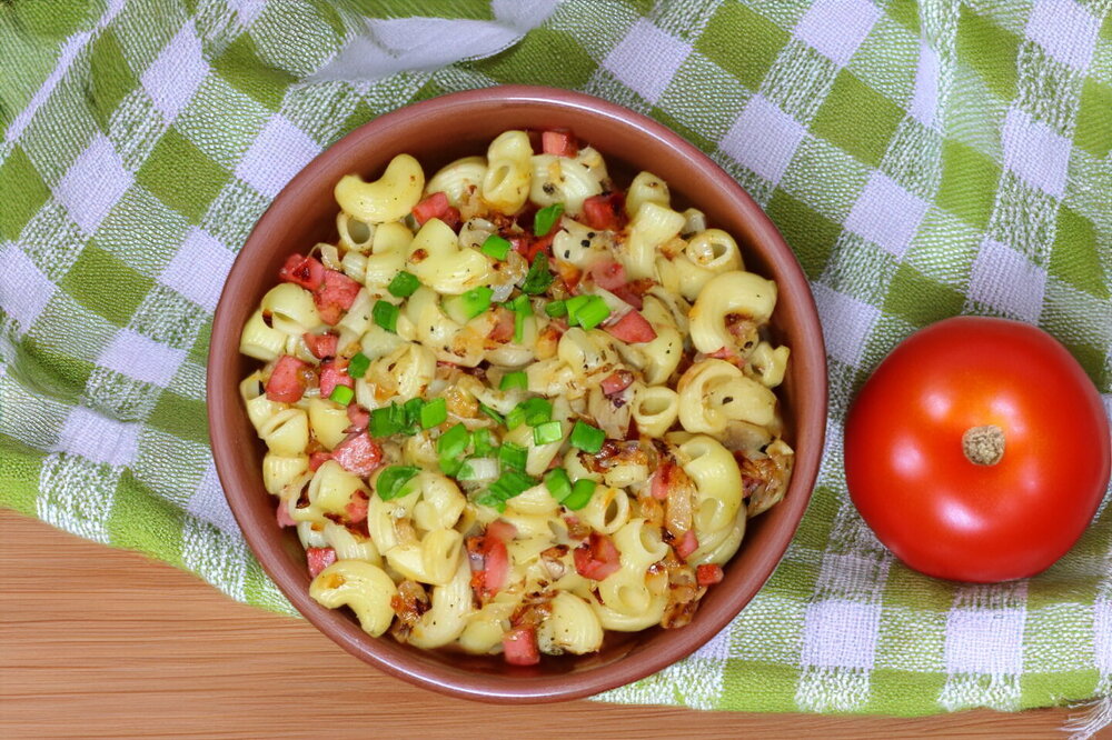 Pan-Fried Pasta with Sausage
