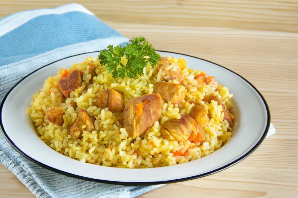 Rice with Meat in a Slow Cooker