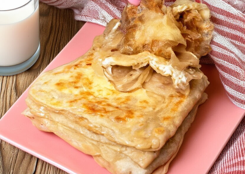 Pan-Fried Flatbreads with Cheese Filling