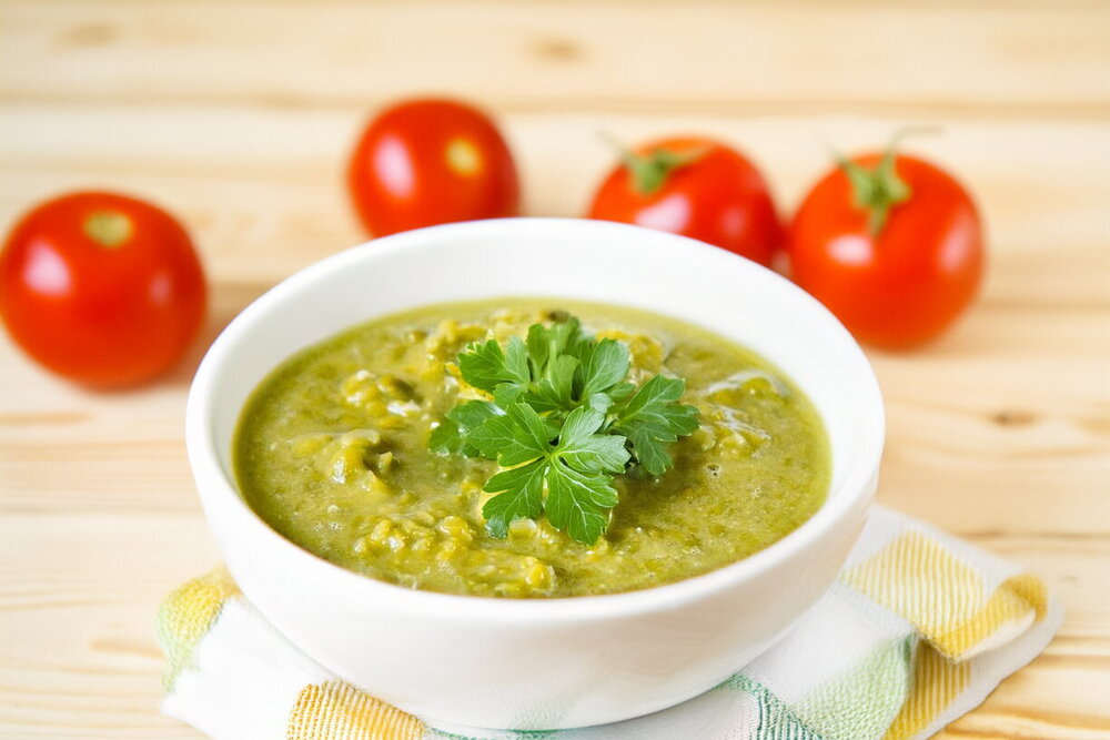 Pea Porridge Cooked in Water