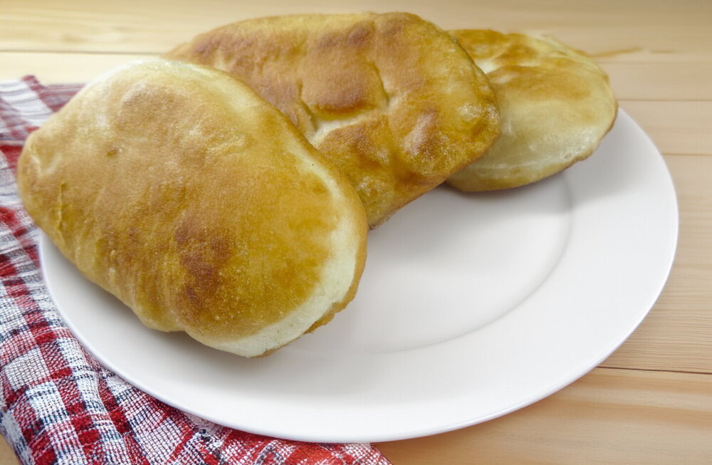 Pan-Fried Yeast Pastries with Potato Filling